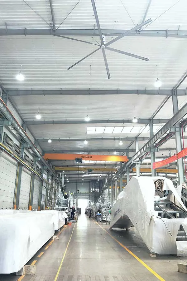 GX HVLS ceiling fans can help save cost